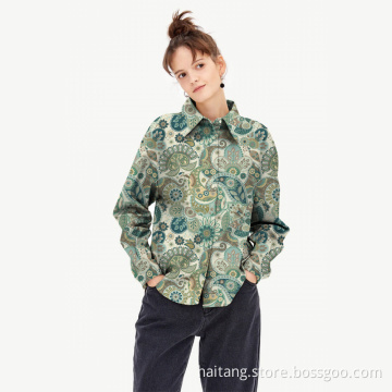 Printed Shirt Fabric Fine Denier Polyester Calico Cloth